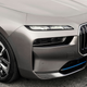 A photo of the front grille on the new BMW 7 Series.